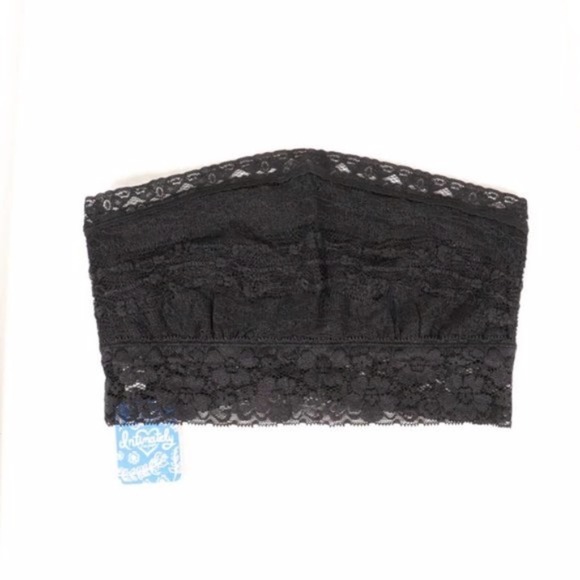 Free People Lace Bandeau Bralette Scallop Black - Picture 5 of 12